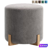 Pouf MANLEY By Cazarina Interiors/Пуф МАНЛЕЙ 3D Model Corona
