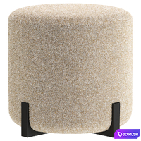 Pouf MANLEY By Cazarina Interiors/Пуф МАНЛЕЙ 3D Model Corona