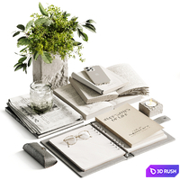 Decorative Set 059 3D Model Corona