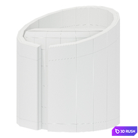 Garce pouf 3D Model Corona