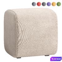 Pouf Leslie 3D Model Corona