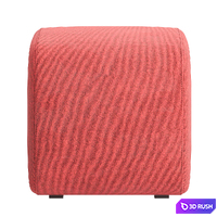 Pouf Leslie 3D Model Corona