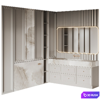 Bathroom Furniture Set 30 3D Model Vray, Corona