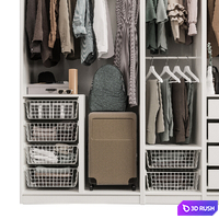 Wardrobe with decor clothes 3D Model Corona