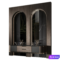 Bath set 48 3D Model Corona