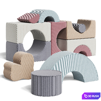 Set of Wigiwama 03 children's play poufs 3D Model Vray, Corona