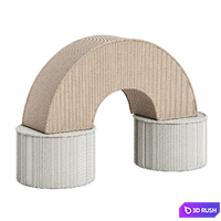 Set of Wigiwama 03 children's play poufs 3D Model Vray, Corona