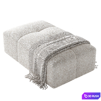 Pouf Zoe Dantone Home 3D Model Corona