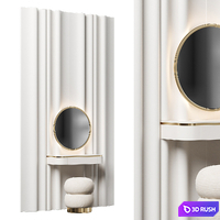 Dressing table NG12 3D Model Vray, Corona