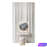 Dressing table NG12 3D Model Vray, Corona