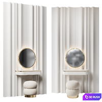 Dressing table NG12 3D Model Vray, Corona
