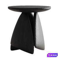 Pebble Side Table 3D Model Vray, Corona