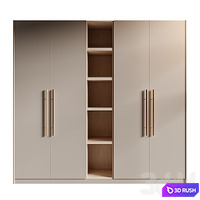 Flat Panel Wardrobe 3D Model Corona