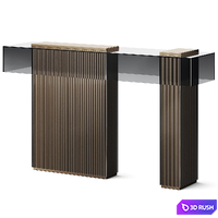 Marty Visionnaire Rectangular Glass Console Table 3D Model Vray, Corona