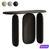 Wooden console Wood 3D Model Corona