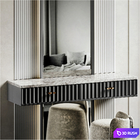 Dressing table with stone ST04. 3D Model Corona
