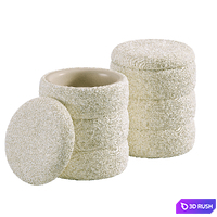Hive Pouf with Drawer 3D Model Corona