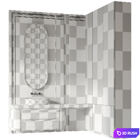 Bathroom furniture 010 3D Model Corona