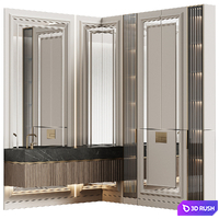 Bathroom furniture 30 in neoclassical style 3D Model Corona