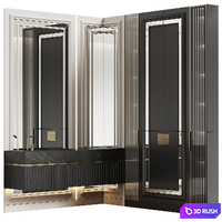 Bathroom furniture 30 in neoclassical style 3D Model Corona