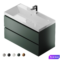 Vanity unit with sink Uperwood Classic New 90 cm 3D Model Corona
