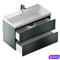 Vanity unit with sink Uperwood Classic New 90 cm 3D Model Corona
