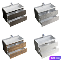 Vanity unit with sink Uperwood Classic New 90 cm 3D Model Corona