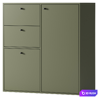 Hanging shoe rack Siris 2 3D Model Corona