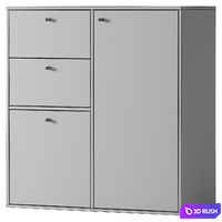 Hanging shoe rack Siris 2 3D Model Corona