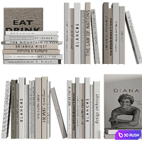 Book set 01 3D Model Vray, Corona