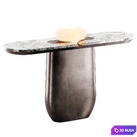 Visionnaire | Nubia Oval Console Table 3D Model Vray, Corona