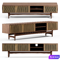 Kave Home - Elan, 3 doors TV stand 3D Model Vray