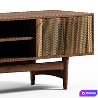 Kave Home - Elan, 3 doors TV stand 3D Model Vray