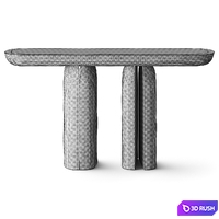 Tacchini Bread Console 3D Model Vray, Corona