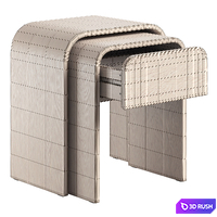 Bedside table La Redoute Vence 3D Model Vray, Corona