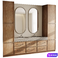 Bathroom furniture by Fauset Bathroom 170 corona 3D Model Corona