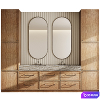 Bathroom furniture by Fauset Bathroom 170 corona 3D Model Corona