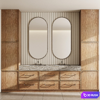 Bathroom furniture by Fauset Bathroom 170 corona 3D Model Corona