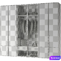 Furniture arrangement for the hallway / room 26 3D Model Corona