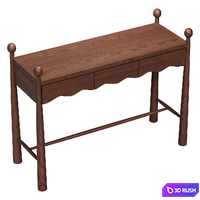 Wave console 3D Model Vray, Corona