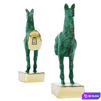 Llamas Decorative Bookends 3D Model Corona