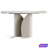 Calligaris TWINS White Console Table 3D Model Vray, Corona