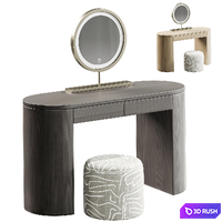 Marlow Natural Wood Writing Home 3D Model Corona