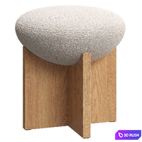 Uttermost / Lainie Accent Stool 3D Model Vray, Corona