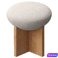 Uttermost / Lainie Accent Stool 3D Model Vray, Corona