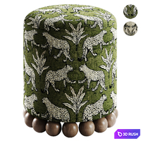 Pouf Ella from Candelabra Home 3D Model Vray, Corona