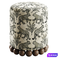 Pouf Ella from Candelabra Home 3D Model Vray, Corona