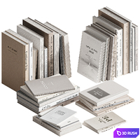 Book set02 3D Model Vray, Corona