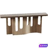 Malko Console Table 3D Model Vray, Corona
