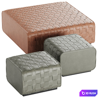 Pouf Gaston Ulivisalotti 3D Model Corona